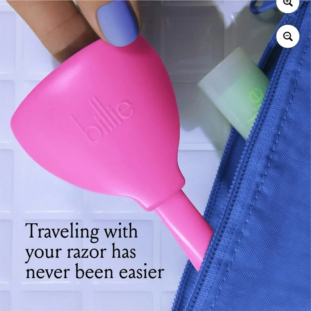 2 Billie 5-Blade Razor Travel Case - Pink Pop